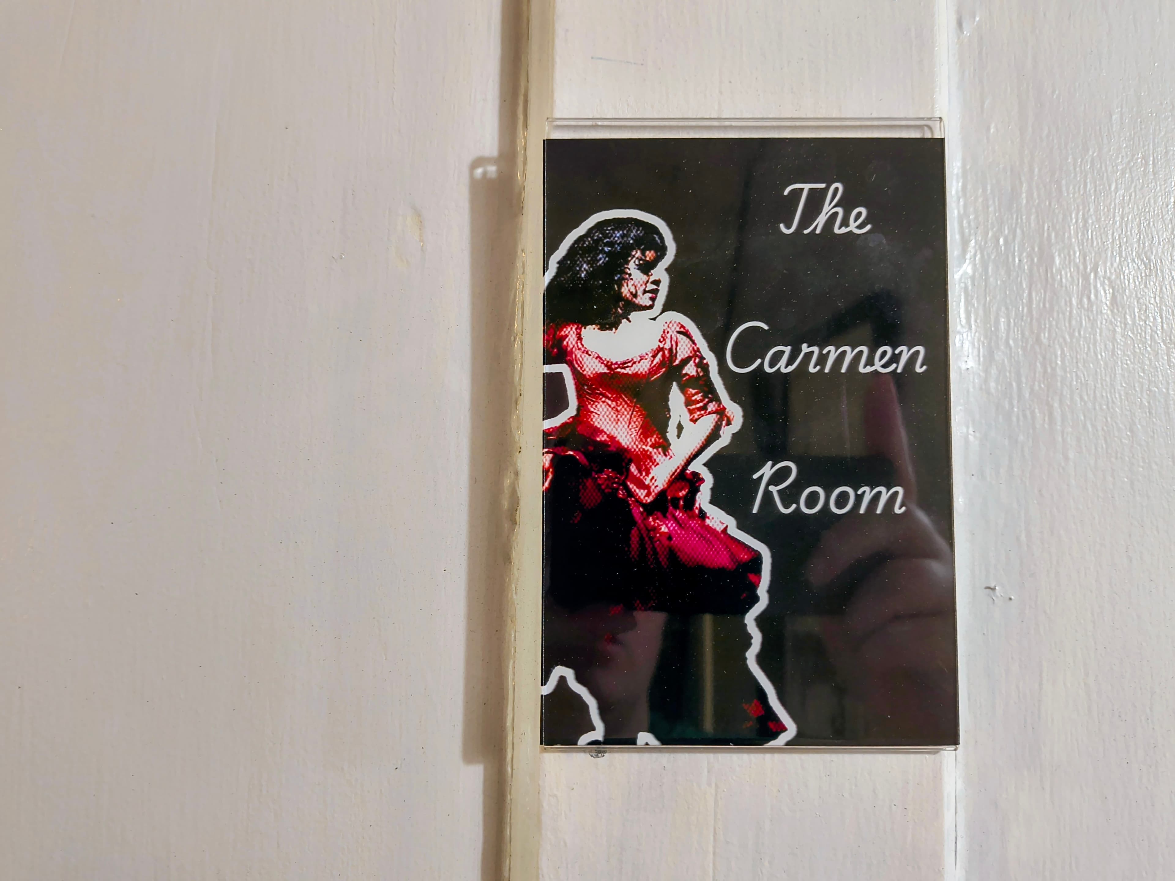 Carmen Room Sign