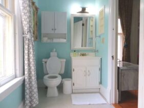Room 4 Bathroom in soothing shade of blue